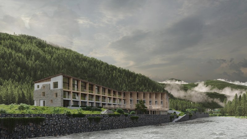 Архитектурный проект «Гостиница на реке Мзымте» — МОА