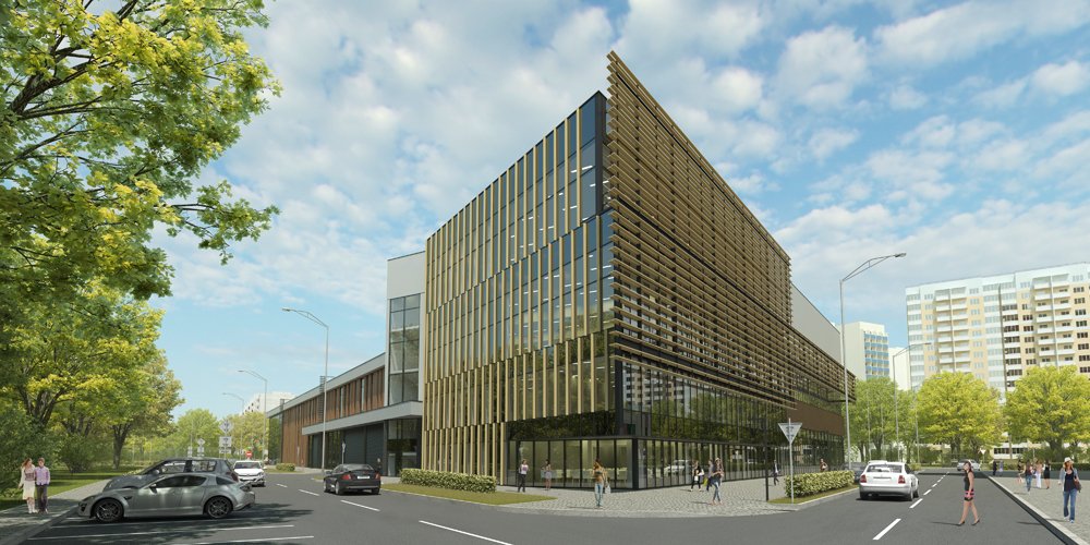 Архитектурный проект «Торгово-спортивный комплекс» — Торгово-развлекательный центр — г. Краснодар, ул. им. Писателя Знаменского — проектирование 2013 — МОА