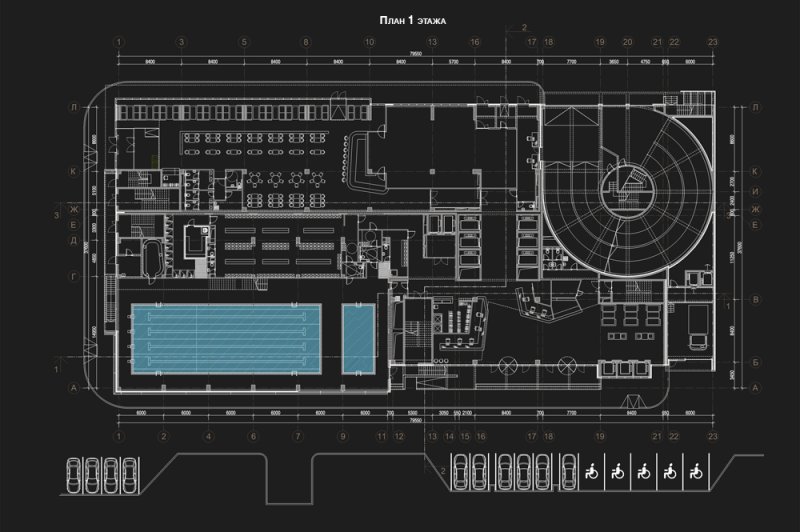 Фото проекта «Бизнес центр со спортивным комплексом» — МОА
