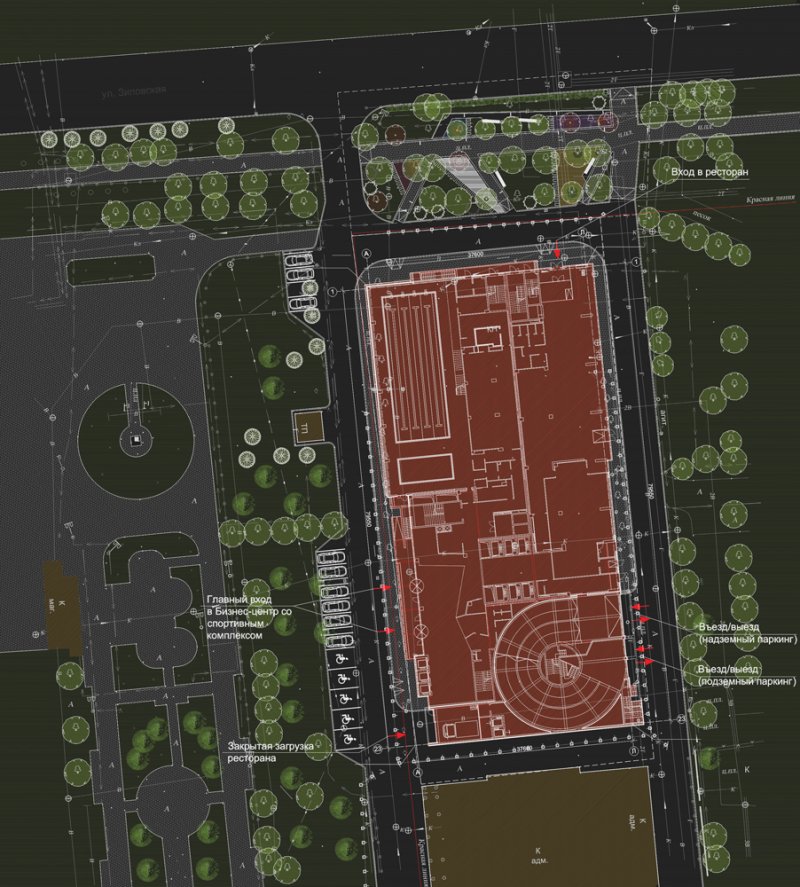 Фото проекта «Бизнес центр со спортивным комплексом» — МОА