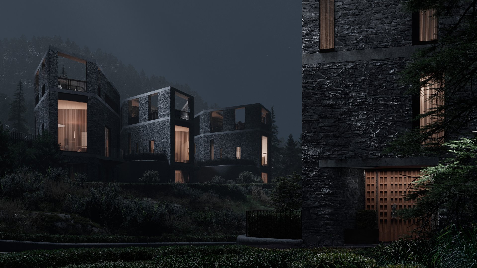 Архитектурный проект «Ахун дома» — ИЖС — Краснодарский край, город Сочи — проектирование 2025 — МОА